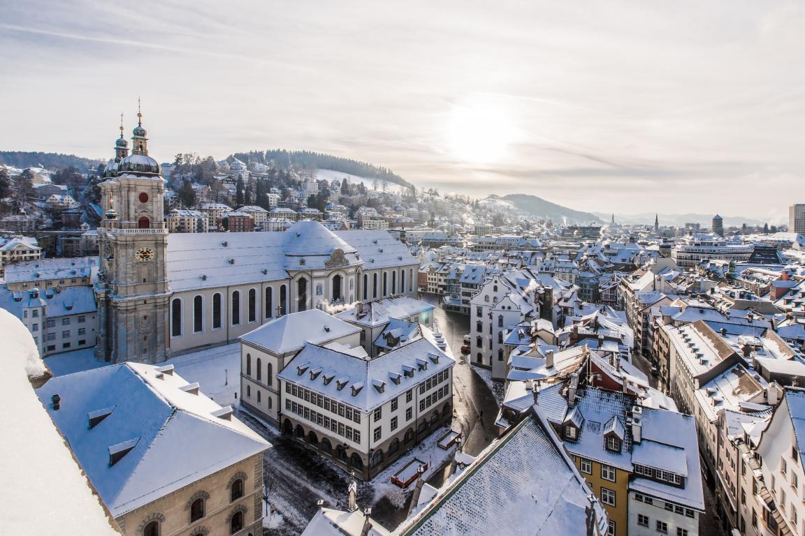 St. Gallen Stiftsbezirk, Luftaufnahme